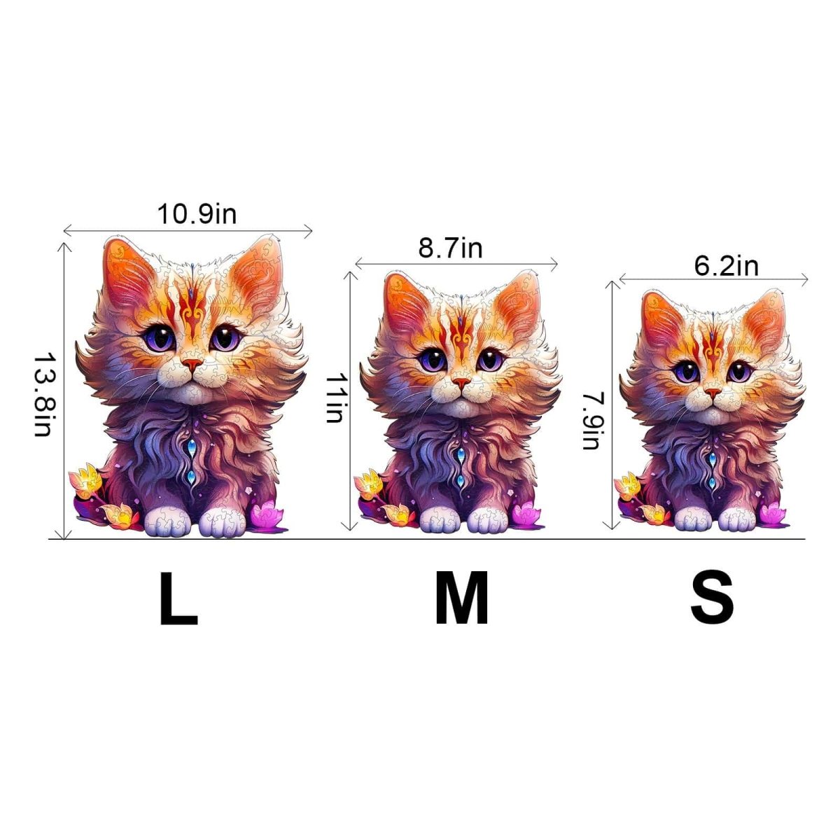 Cute Cat Wooden Jigsaw Puzzle - KAAYEE Puzzle