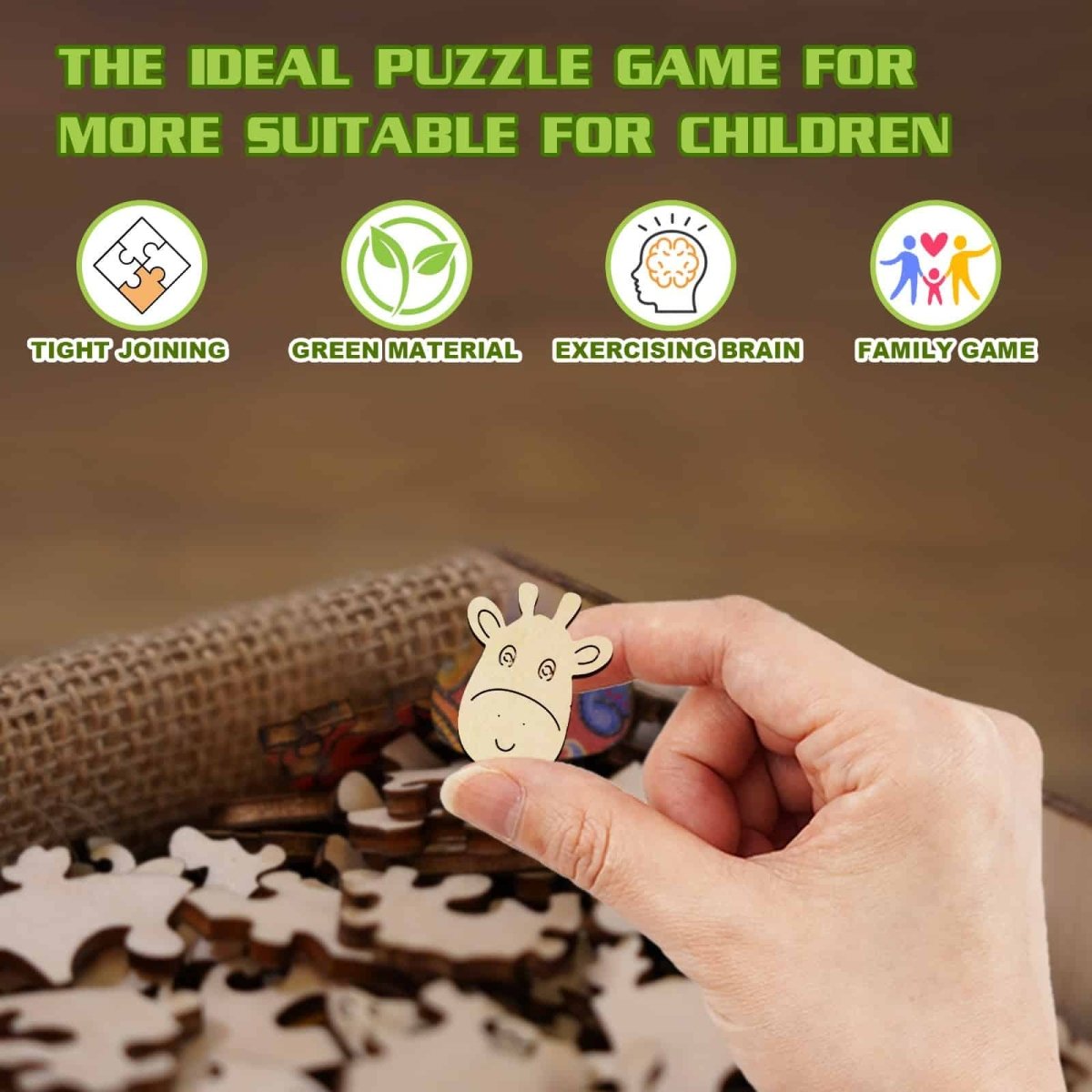 Cute Giraffe Wooden Jigsaw Puzzle - KAAYEE Puzzle