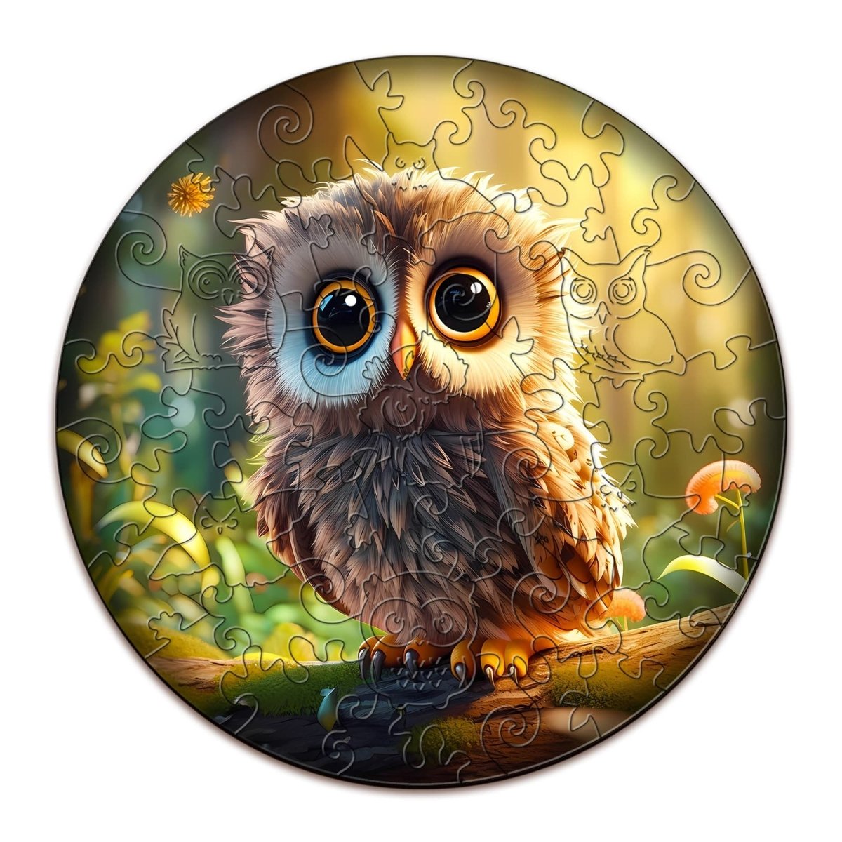 Cute Owl Wooden Jigsaw Puzzle - KAAYEE Puzzle