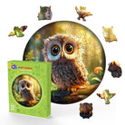 Cute Owl Wooden Jigsaw Puzzle - KAAYEE Puzzle