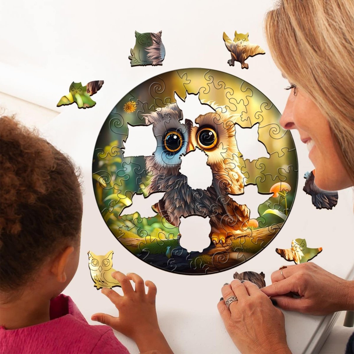 Cute Owl Wooden Jigsaw Puzzle - KAAYEE Puzzle