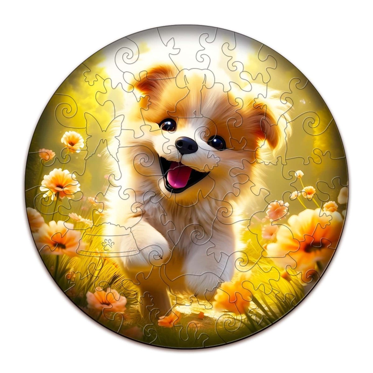 Cute Puppy Wooden Jigsaw Puzzle - KAAYEE Puzzle