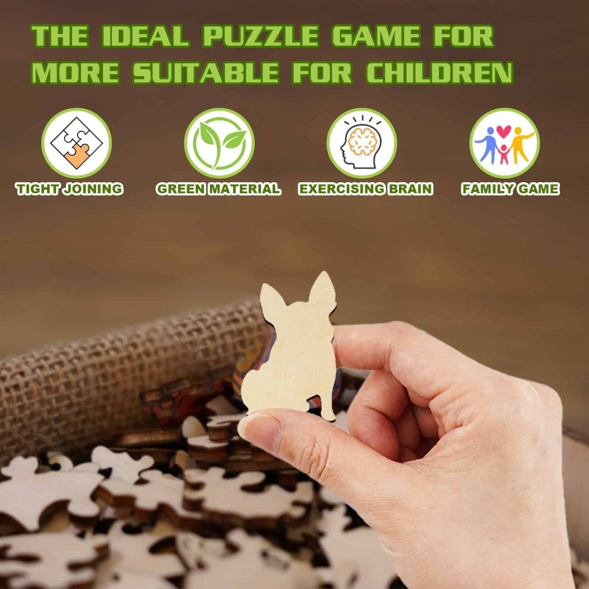 Cute Puppy Wooden Jigsaw Puzzle - KAAYEE Puzzle