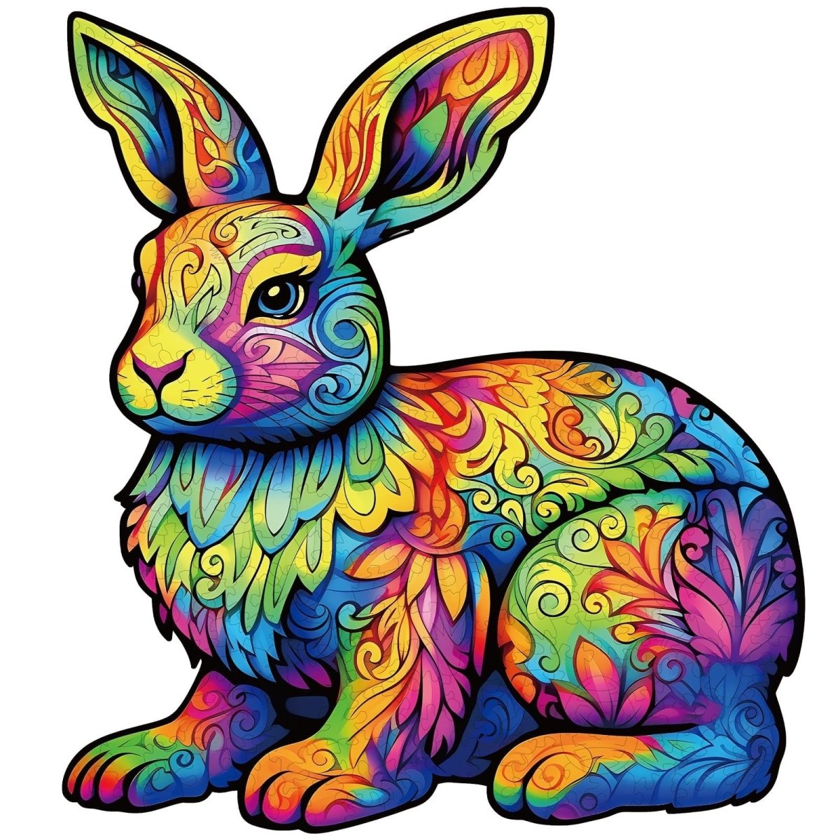 Cute Rabbit Wooden Jigsaw Puzzle - KAAYEE Puzzle