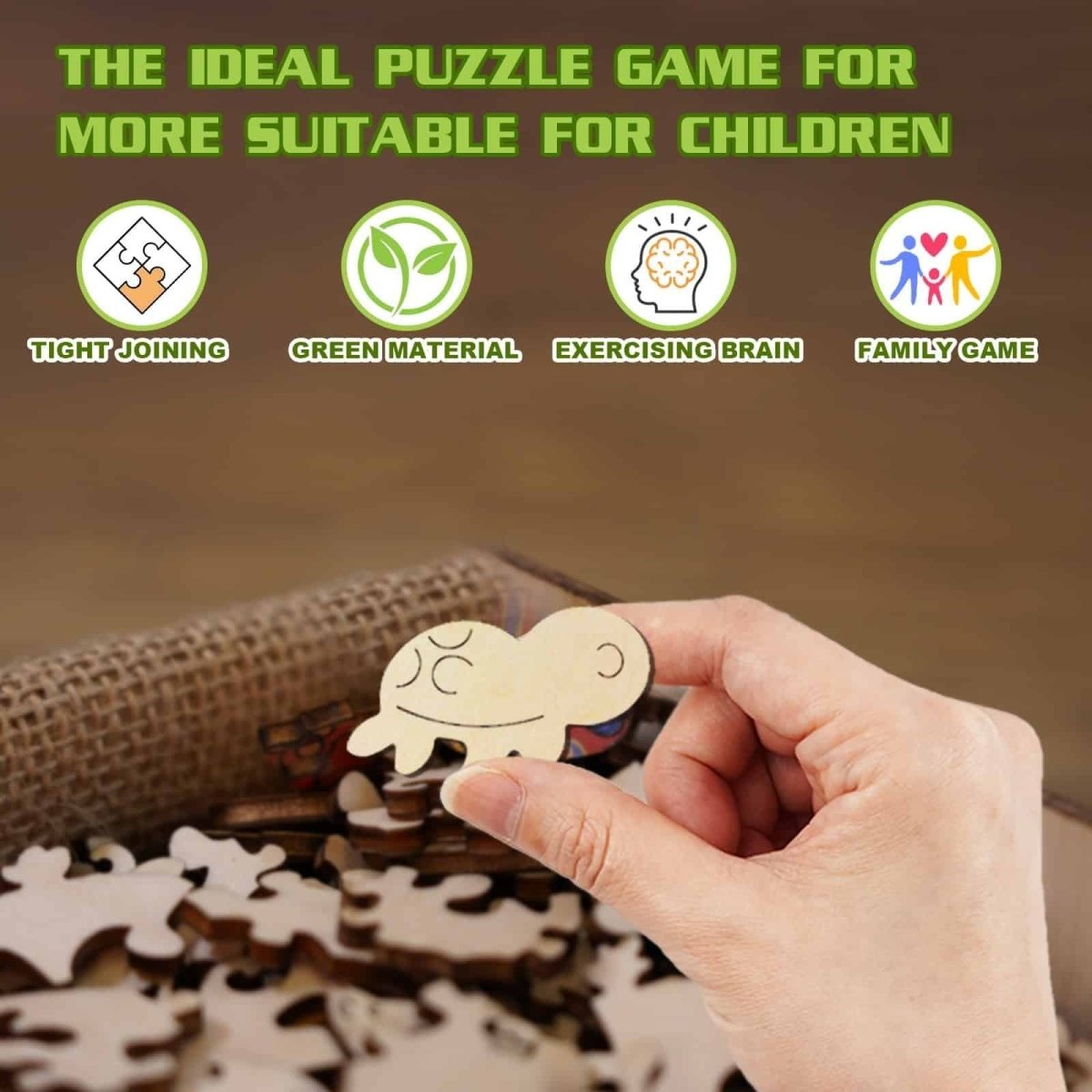 Cute Sea Turtle Wooden Jigsaw Puzzle - KAAYEE Puzzle