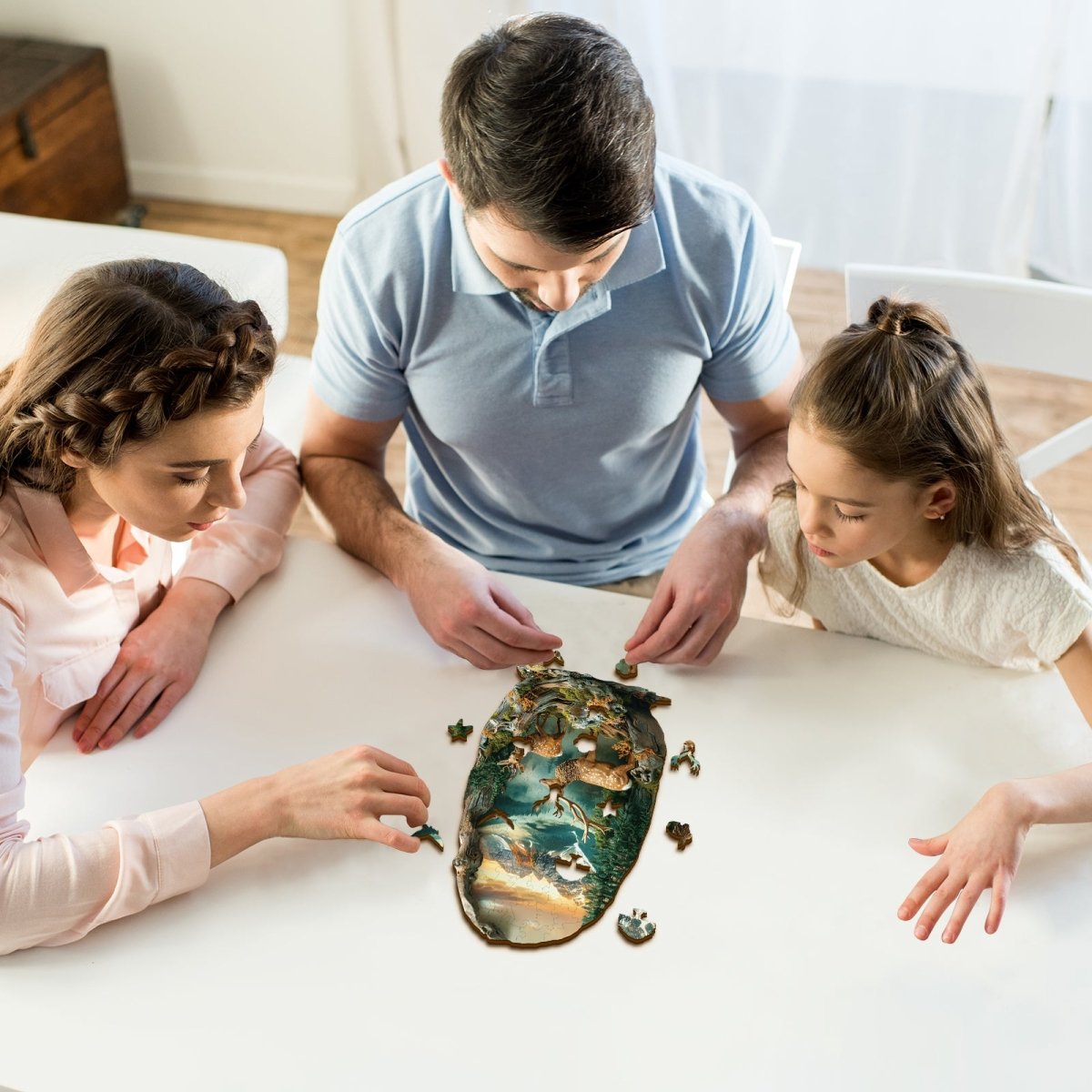 Deer in the forest Wooden Jigsaw Puzzle - KAAYEE Puzzle