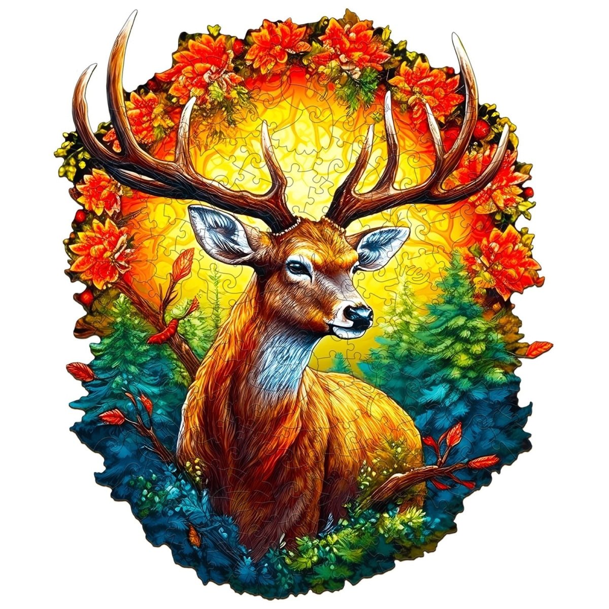 Deer of Life 2 Wooden Jigsaw Puzzle - KAAYEE Puzzle