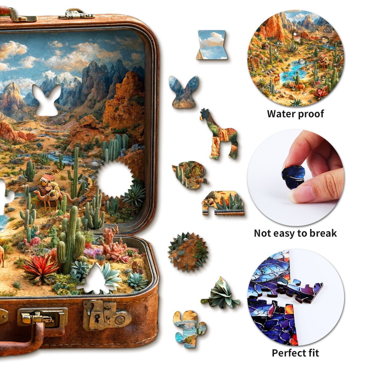 Desert Journey Wooden Jigsaw Puzzle - KAAYEE Puzzle