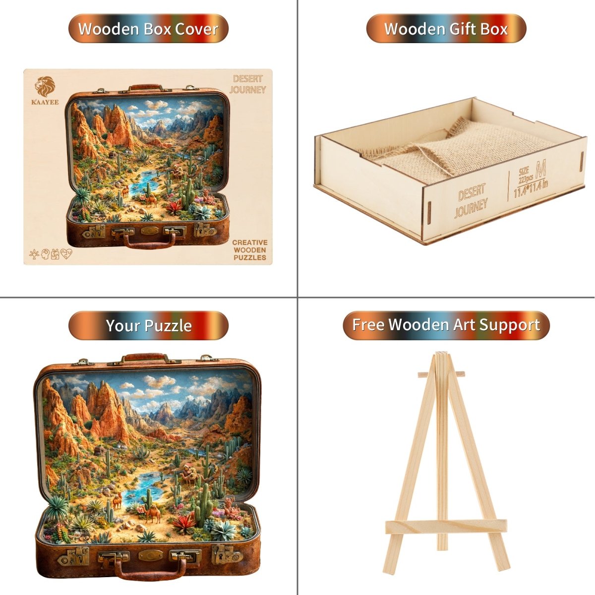 Desert Journey Wooden Jigsaw Puzzle - KAAYEE Puzzle