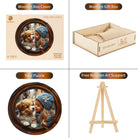 dog and child Wooden Jigsaw Puzzle - KAAYEE Puzzle