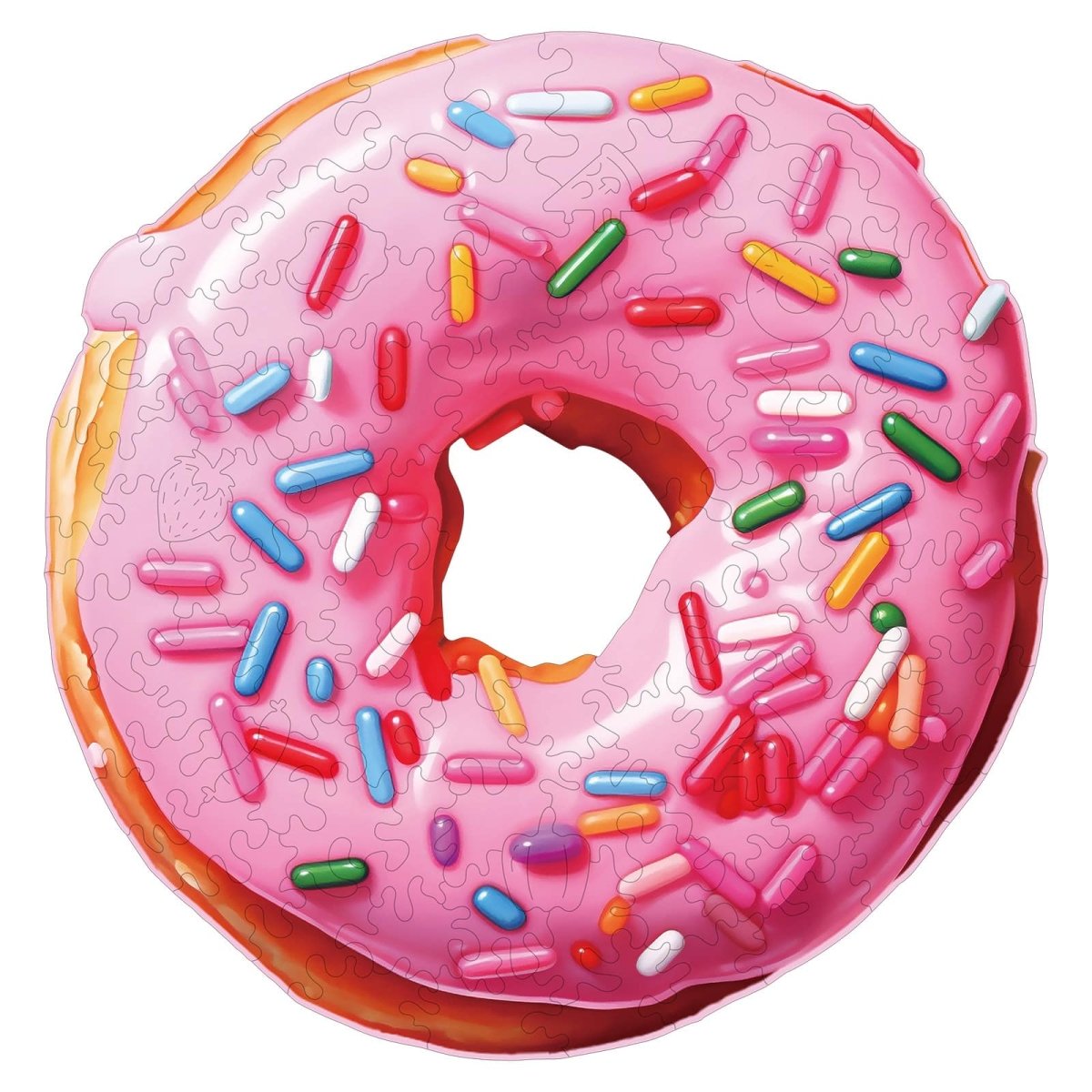 Doughnut Wooden Jigsaw Puzzle - KAAYEE Puzzle