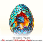 Draconic Rebirth - 2 Wooden Jigsaw Puzzle - KAAYEE Puzzle