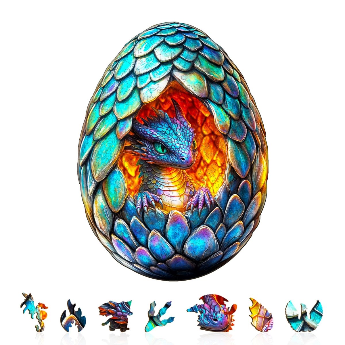 Draconic Rebirth - 2 Wooden Jigsaw Puzzle - KAAYEE Puzzle