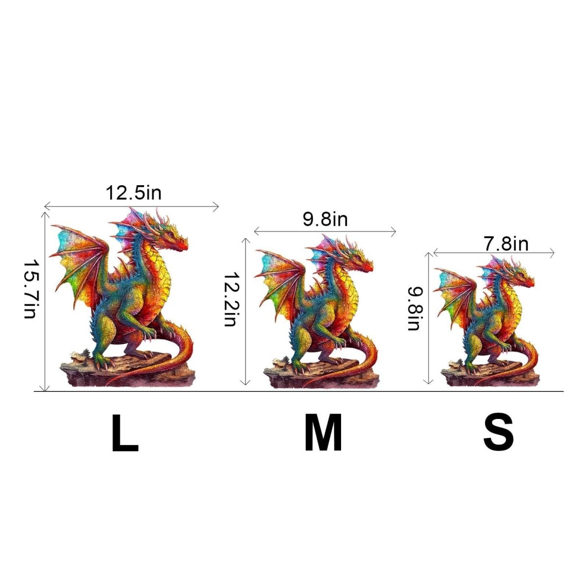 Dragon 2 Wooden Jigsaw Puzzle - KAAYEE Puzzle