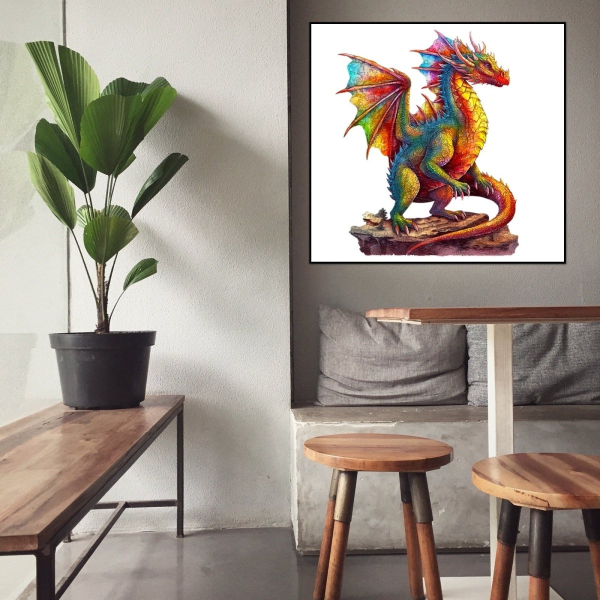 Dragon 2 Wooden Jigsaw Puzzle - KAAYEE Puzzle