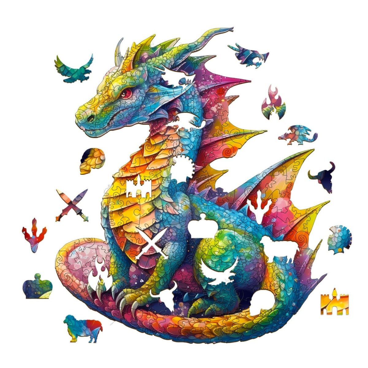 Dragon Wooden Jigsaw Puzzle - KAAYEE Puzzle