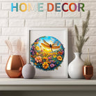 Dragonfly and Flowers Wooden Jigsaw Puzzle - KAAYEE Puzzle