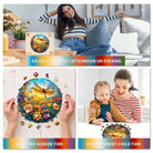 Dragonfly and Flowers Wooden Jigsaw Puzzle - KAAYEE Puzzle