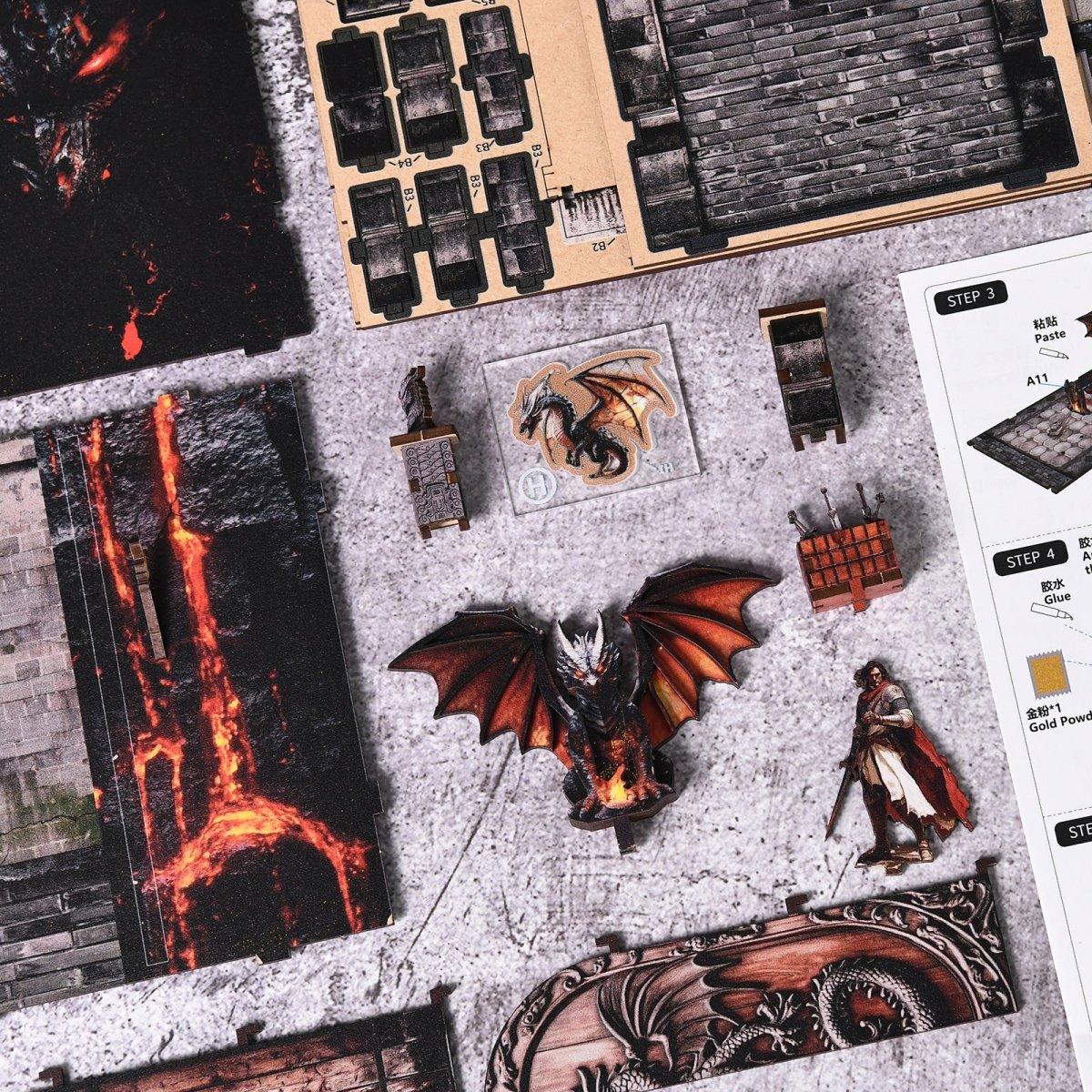 Dragon's Treasure Labyrinth Book Nook Kit - KAAYEE Puzzle
