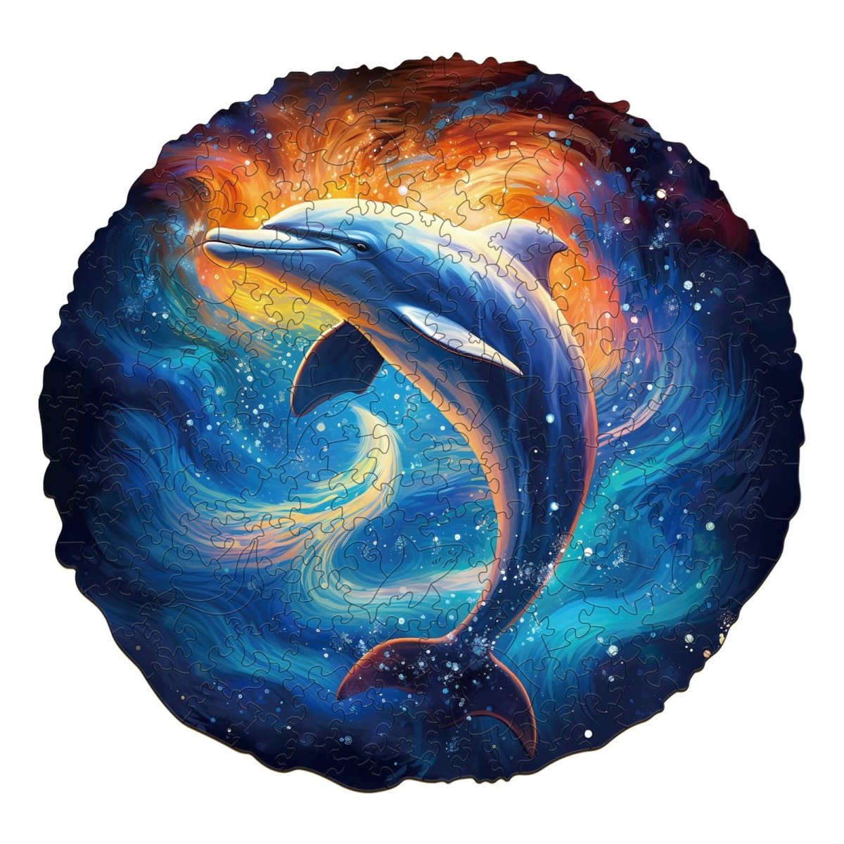 Dream dolphin Wooden Jigsaw Puzzle - KAAYEE Puzzle