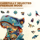 Fantasy Dinosaurs - 2 Wooden Jigsaw Puzzle - KAAYEE Puzzle