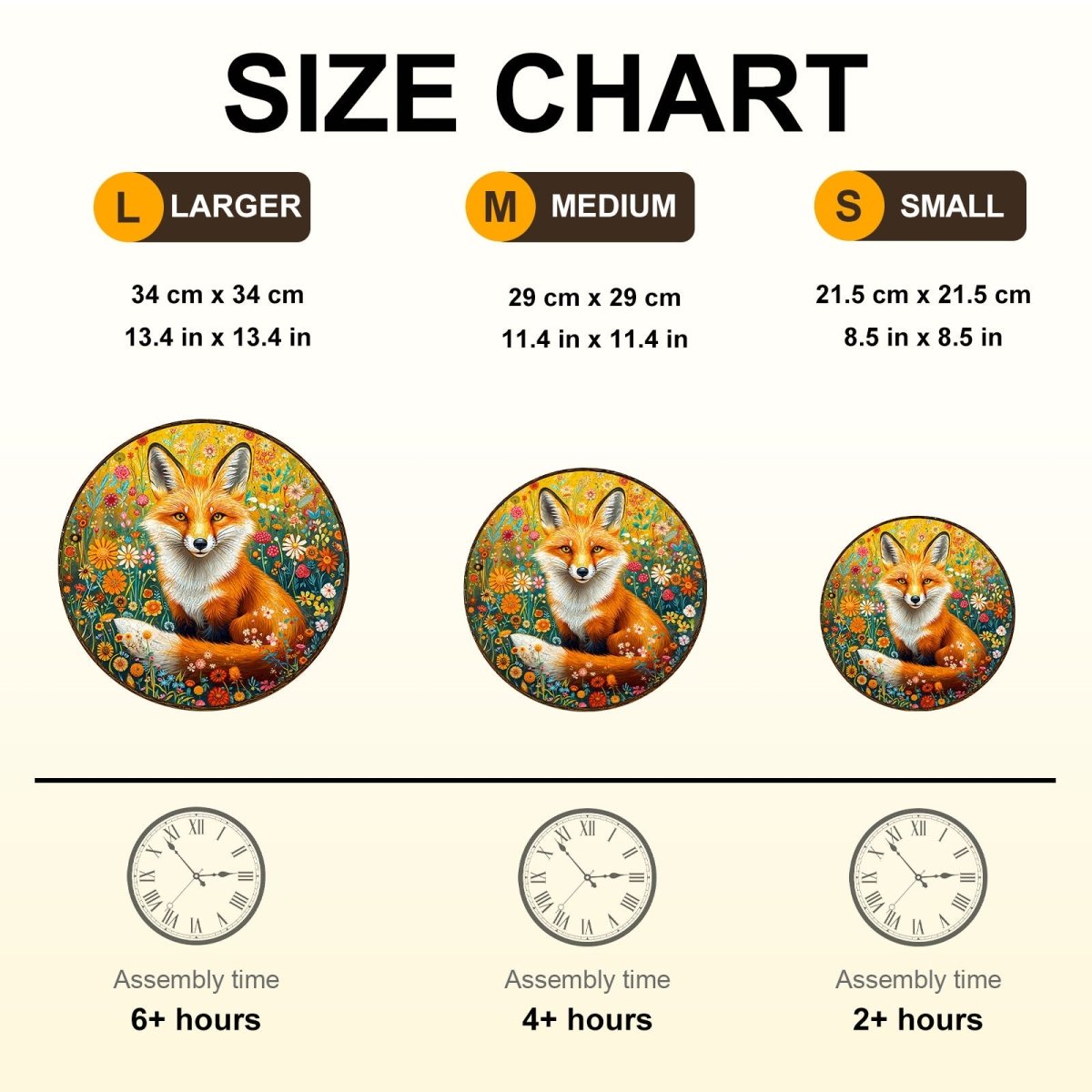 Fantasy Garden Guardian - Fox Wooden Jigsaw Puzzle - KAAYEE Puzzle