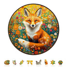 Fantasy Garden Guardian - Fox Wooden Jigsaw Puzzle - KAAYEE Puzzle