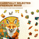 Fantasy Garden Guardian - Fox Wooden Jigsaw Puzzle - KAAYEE Puzzle