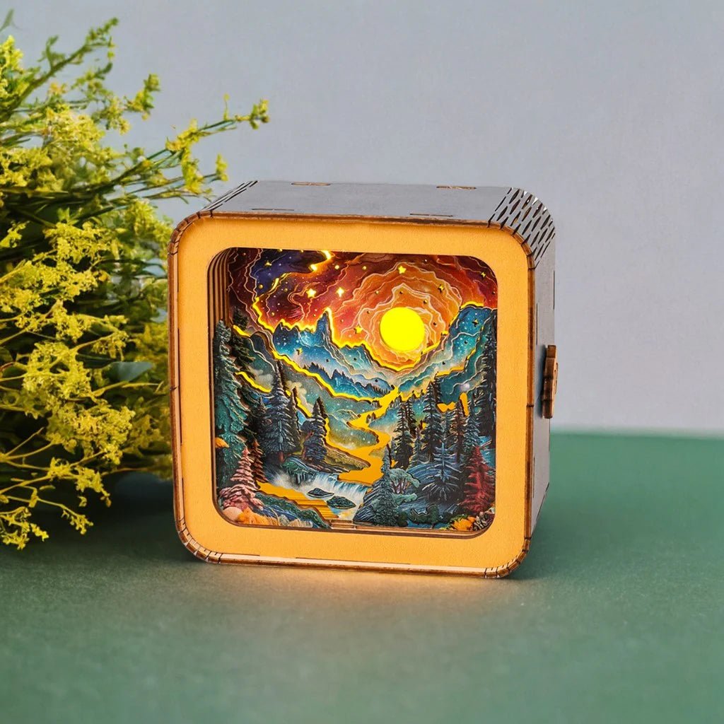 Fantasy Mountains Night Light - KAAYEE Puzzle