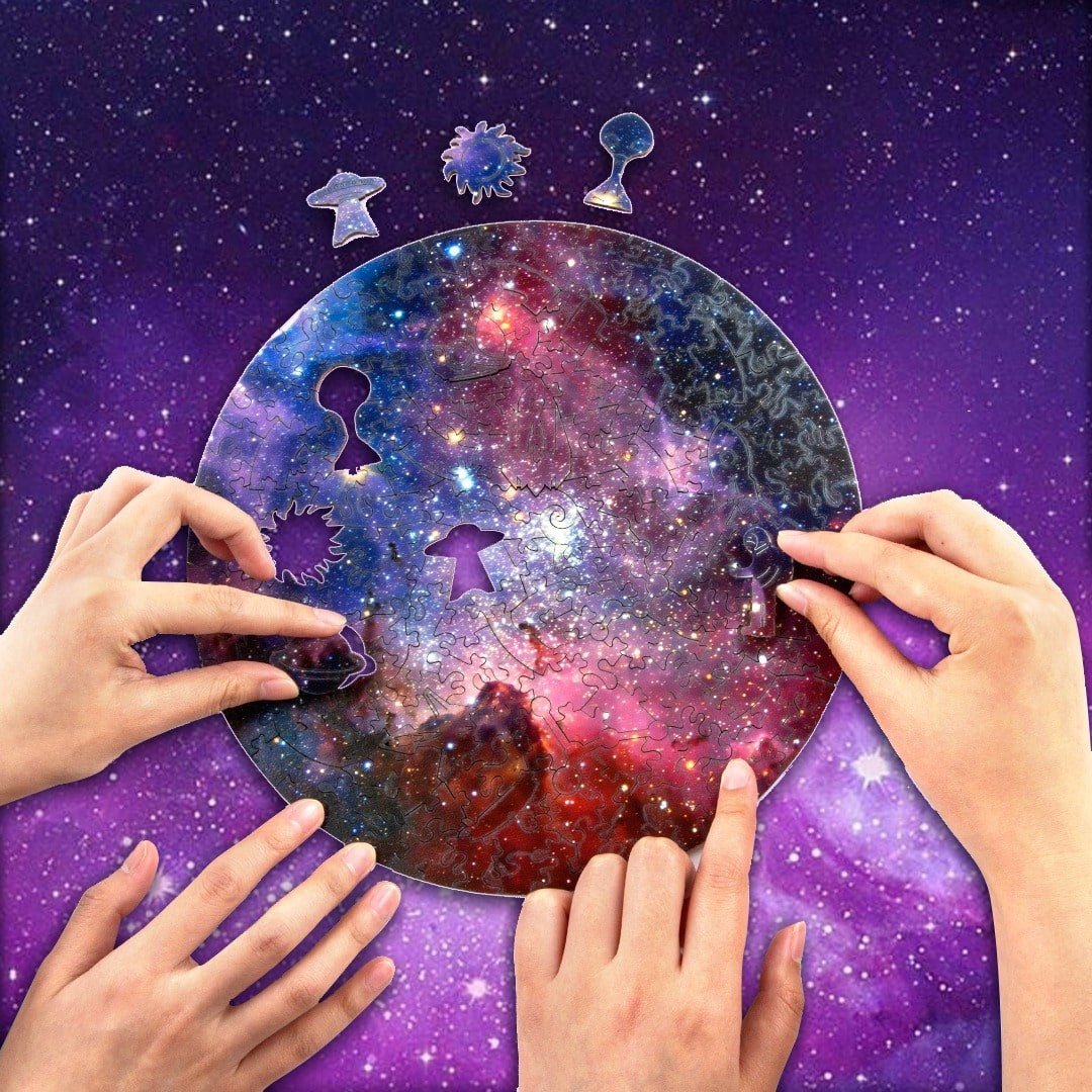 FASCINATING NEBULA Wooden Jigsaw Puzzle - KAAYEE Puzzle