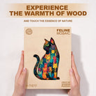 Feline Mosaic Wooden Jigsaw Puzzle - KAAYEE Puzzle