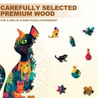 Feline Mosaic Wooden Jigsaw Puzzle - KAAYEE Puzzle