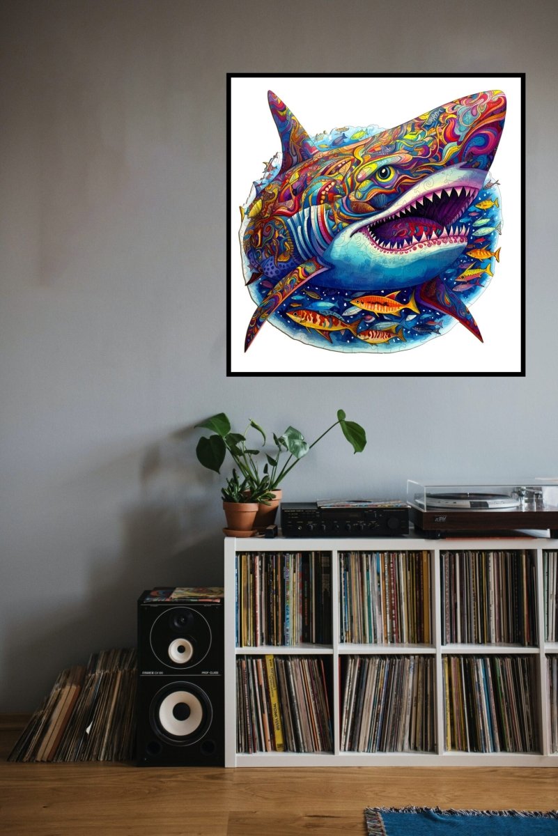 Fierce Shark Wooden Jigsaw Puzzle - KAAYEE Puzzle
