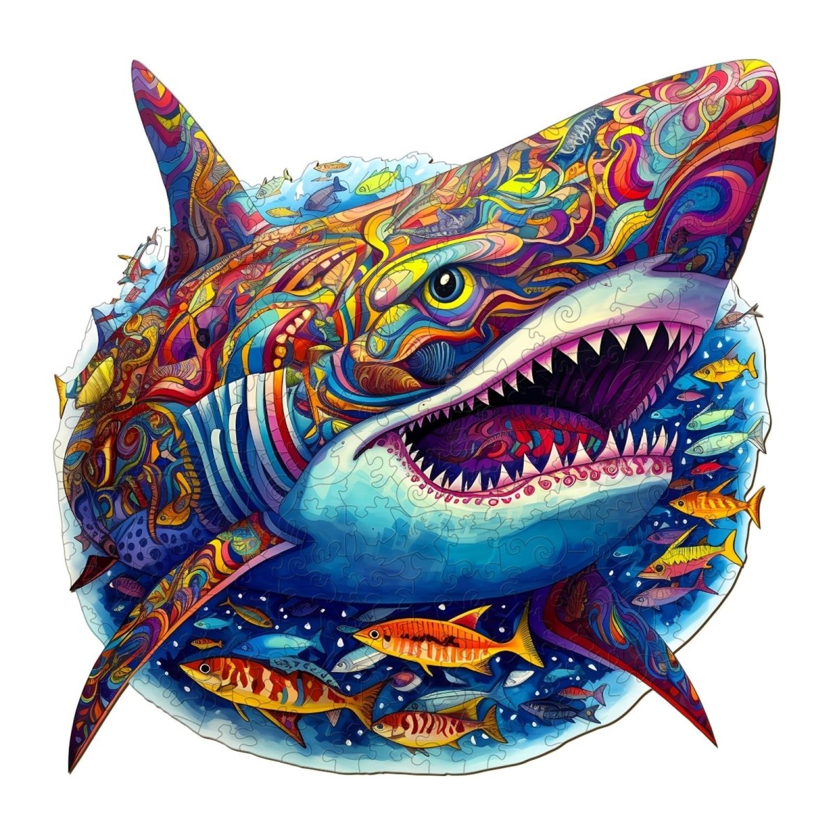 Fierce Shark Wooden Jigsaw Puzzle - KAAYEE Puzzle