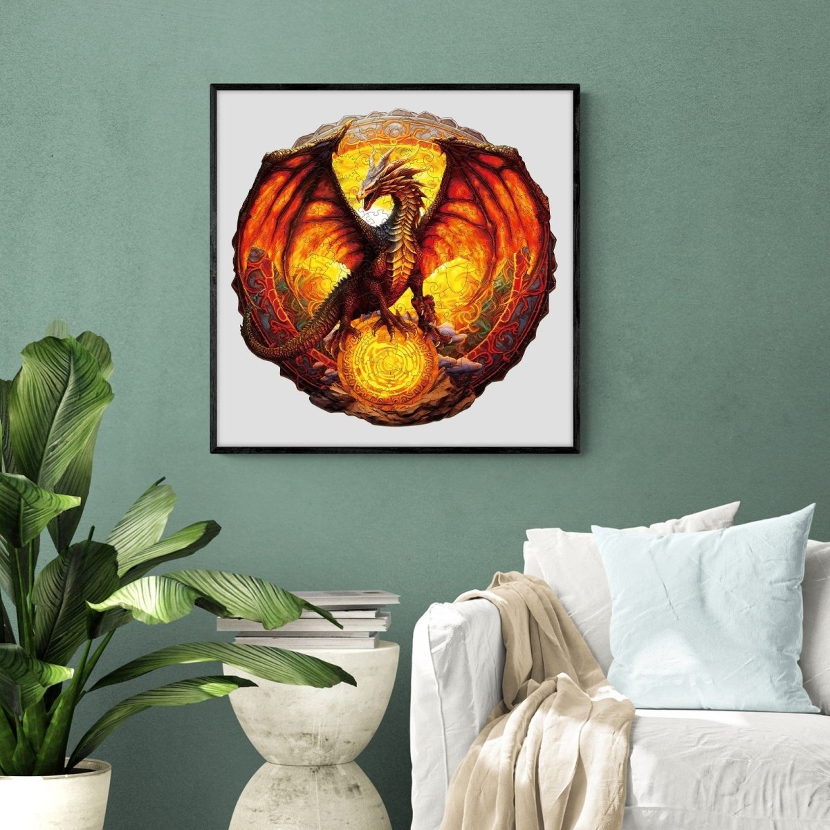 Fiery Dragon Wooden Jigsaw Puzzle - KAAYEE Puzzle