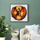 Fiery Dragon Wooden Jigsaw Puzzle - KAAYEE Puzzle
