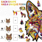 Fiery Fox Wooden Jigsaw Puzzle - KAAYEE Puzzle