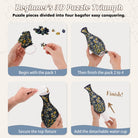 Floral Pattern 3D Vase Puzzle Kit - KAAYEE Puzzle
