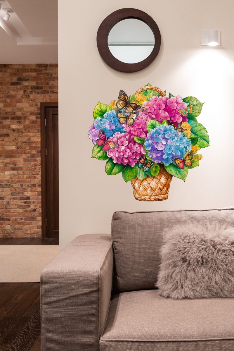 Flower Basket 2 Wooden Jigsaw Puzzle - KAAYEE Puzzle