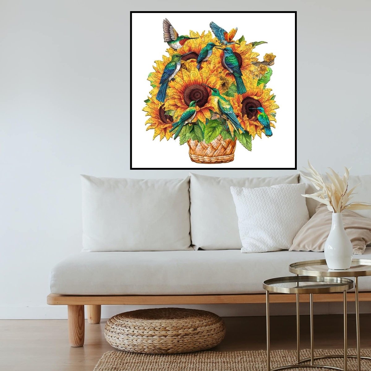 Flower Basket 3 Wooden Jigsaw Puzzle - KAAYEE Puzzle