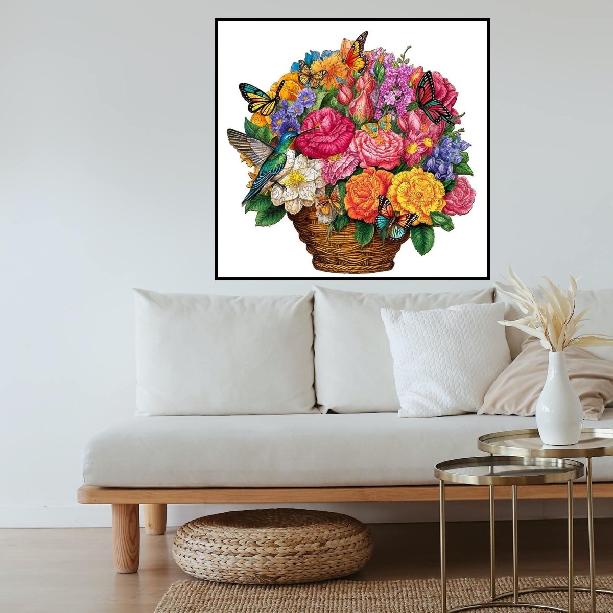 Flower Basket Wooden Jigsaw Puzzle - KAAYEE Puzzle
