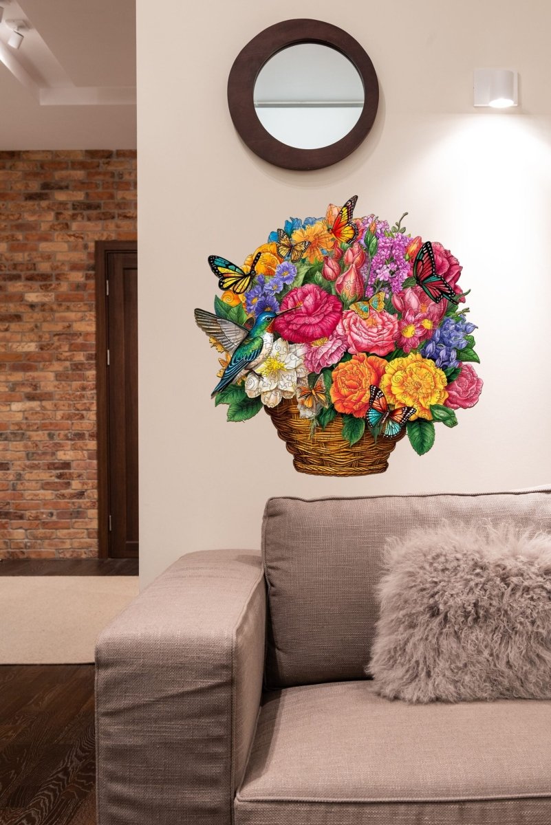 Flower Basket Wooden Jigsaw Puzzle - KAAYEE Puzzle