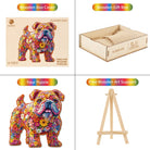 Flower Dog Wooden Jigsaw Puzzle - KAAYEE Puzzle