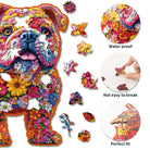 Flower Dog Wooden Jigsaw Puzzle - KAAYEE Puzzle