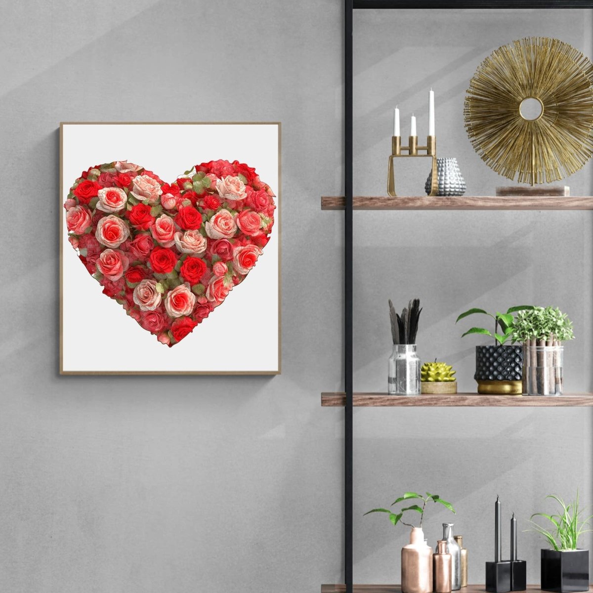 FLOWER HEART 1 Wooden Jigsaw Puzzle - KAAYEE Puzzle