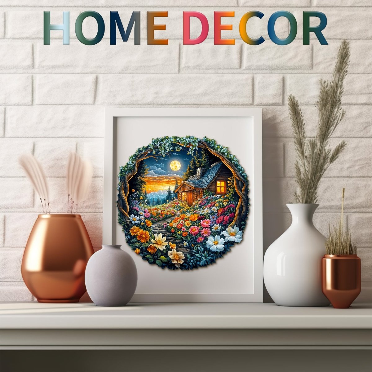 Flower Sea House Wooden Jigsaw Puzzle - KAAYEE Puzzle