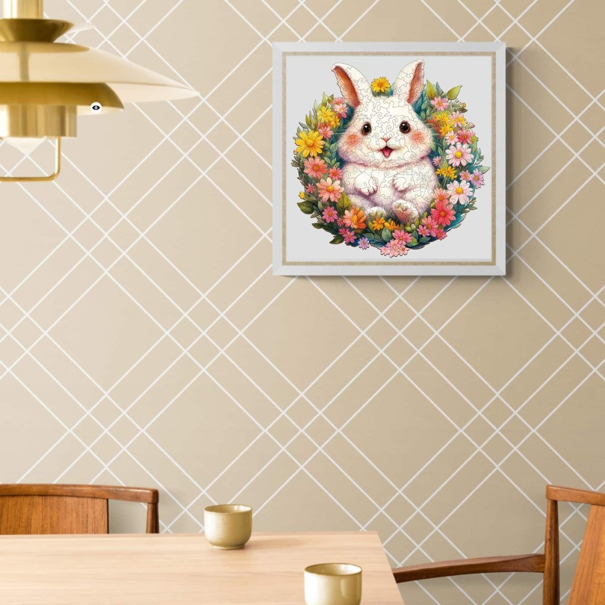 Fluffy Rabbit Wooden Jigsaw Puzzle - KAAYEE Puzzle