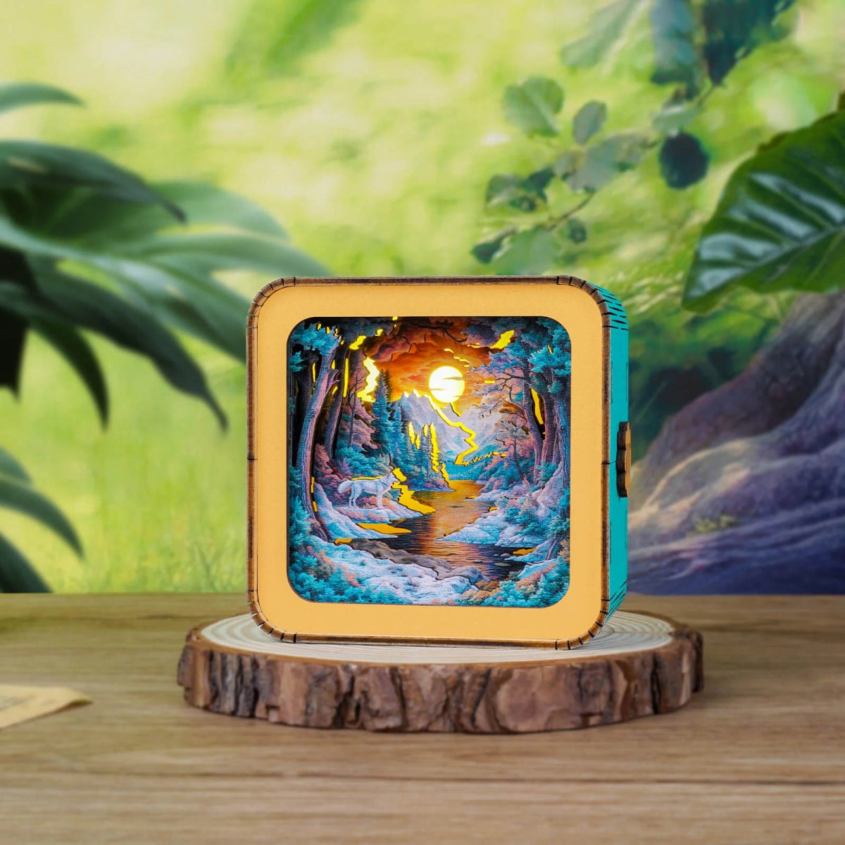 Forest Fantasy Wolf Night Light - KAAYEE Puzzle