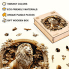 Forest lion Wooden Jigsaw Puzzle - KAAYEE Puzzle