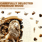 Forest lion Wooden Jigsaw Puzzle - KAAYEE Puzzle